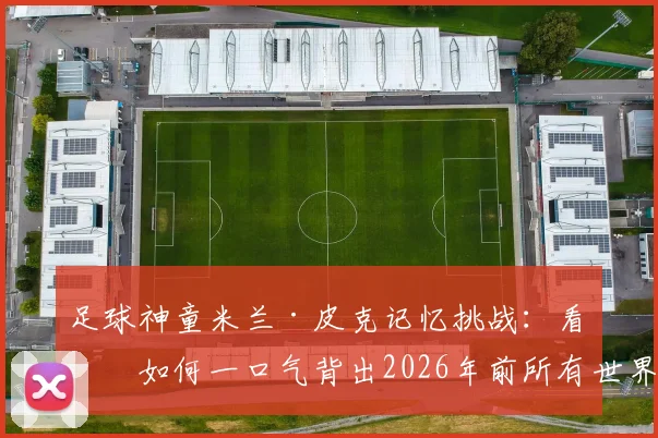 足球神童米兰·皮克记忆挑战：看他如何一口气背出2026年前所有世界杯冠军，附顶尖运动员家庭启蒙教育方法解析